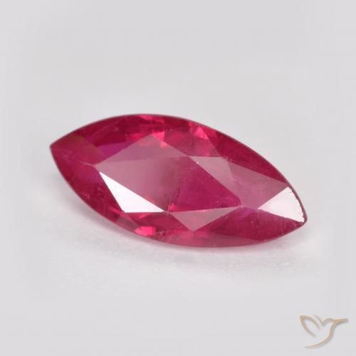 Rubis Rouge léger naturelle Marquise, 1.03 ct, SI