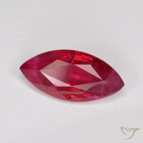 Rubis Rouge confiture naturelle Marquise, 1.17 ct, SI