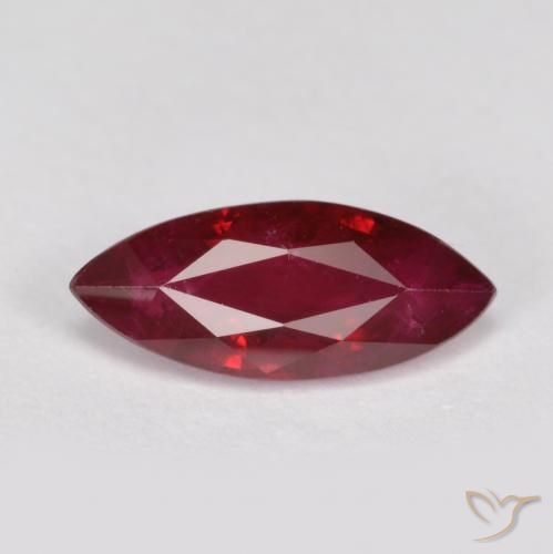 1.15ct Naturel Rouge foncé Rubis, Marquise, SI