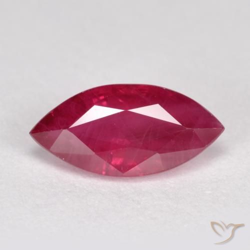 1.05ct Naturel Rouge moyen-foncé Rubis, Marquise, SI