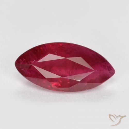 1.06ct Naturel Rouge moyen Rubis, Marquise, SI