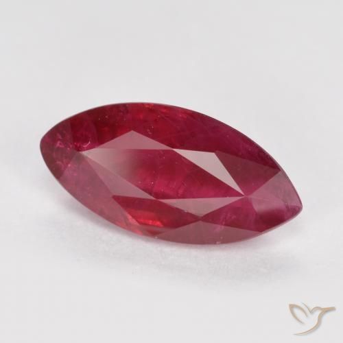Rubis Rouge moyen naturelle Marquise, 1.06 ct, SI
