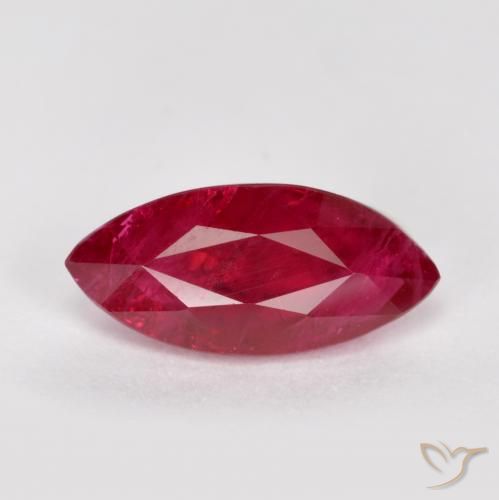 1.01ct Naturel Rouge foncé Rubis, Marquise, SI