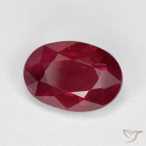 1.04ct Naturel Rouge foncé Rubis, ovale, SI