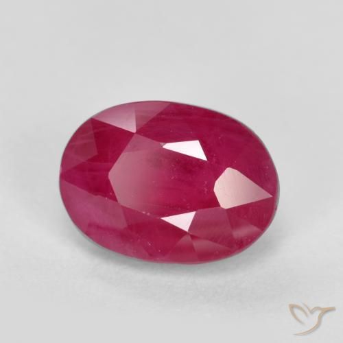 Rubis Rouge moyen naturelle ovale, 1.23 ct, SI