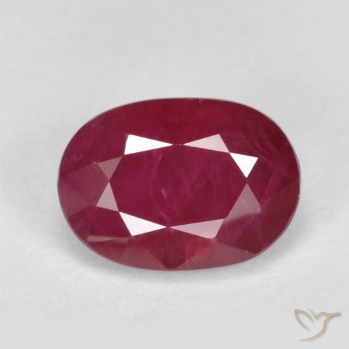 1.28ct Naturel Rouge foncé Rubis, ovale, VS-SI