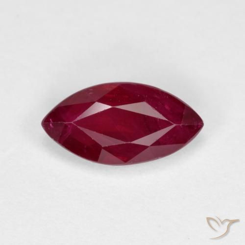1.06ct Naturel Rouge foncé Rubis, Marquise, VS-SI