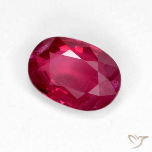 Rubis Rouge moyen-foncé naturelle ovale, 1.05 ct, VS-SI