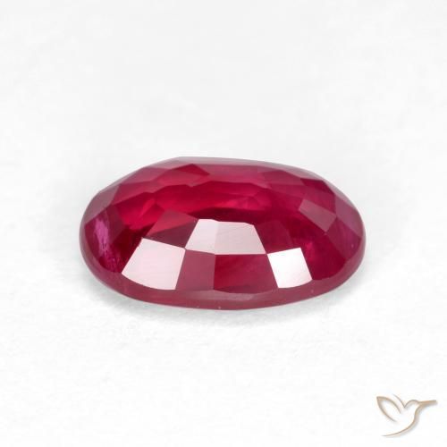 Rubis Rouge moyen-foncé naturelle ovale, 1.05 ct, VS-SI