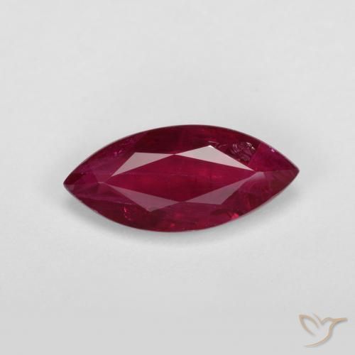 1.09ct Naturel Vin rouge Rubis, Marquise, VS-SI