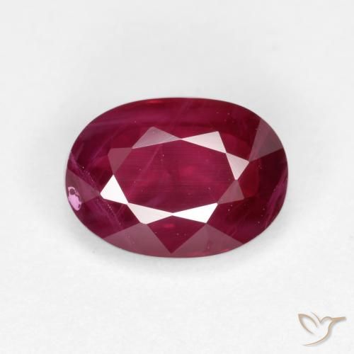 1.22ct Naturel Rouge moyen-foncé Rubis, ovale, VS-SI