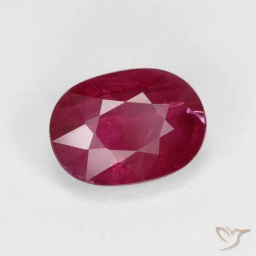 Rubis Rouge moyen naturelle ovale, 1.22 ct, VS-SI
