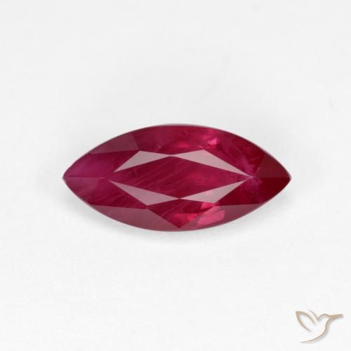 1.10ct Naturel Rouge foncé Rubis, Marquise, VS-SI