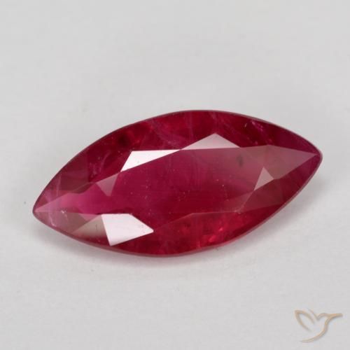 Rubis Rouge sang naturelle Marquise, 1.00 ct, VS-SI