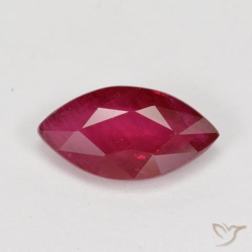 1.07ct Naturel Rouge sang Rubis, Marquise, VS-SI