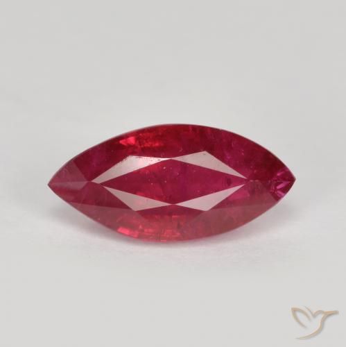 1.04ct Naturel Rouge foncé Rubis, Marquise, VS-SI
