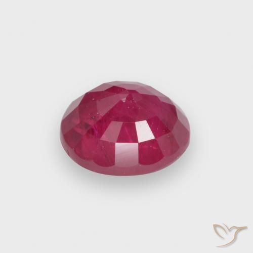 Rubis Rouge léger naturelle ovale, 1.00 ct, VS-SI