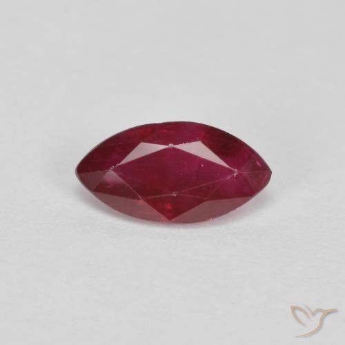0.94ct Naturel Rouge foncé Rubis, Marquise, VS-SI