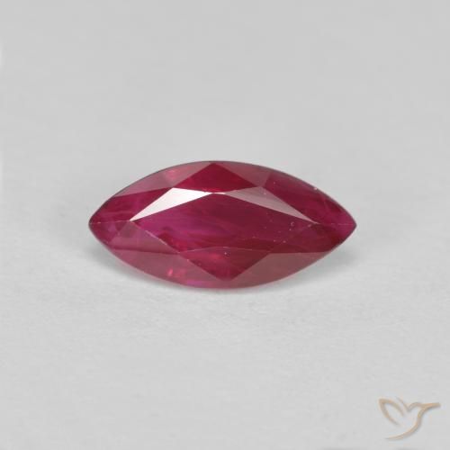 0.94ct Naturel Rouge moyen Rubis, Marquise, VS-SI