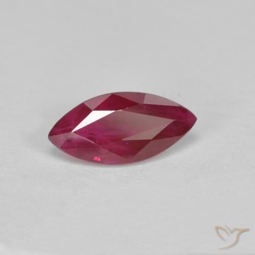 Rubis Rouge moyen naturelle Marquise, 0.94 ct, VS-SI
