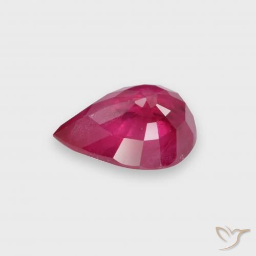 Rubis Rouge moyen naturelle En forme de poire, 1.73 ct, VS-SI