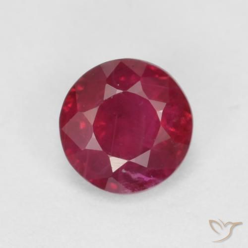 0.41ct Naturel Rouge foncé Rubis, Tour, SI