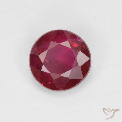 Rubis Rouge foncé naturelle Tour, 0.34 ct, SI