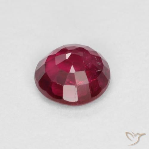 Rubis Rouge foncé naturelle Tour, 0.34 ct, SI