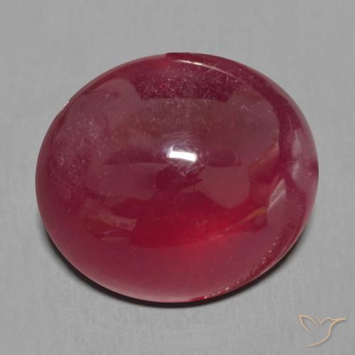12.88ct Naturel Rouge foncé Rubis, ovale, Translucide