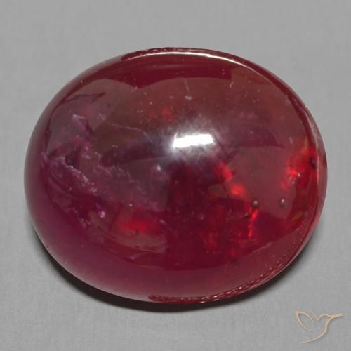 25.77ct Naturel Rouge foncé Rubis, ovale, Translucide