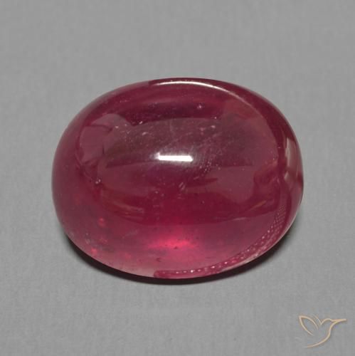 Rubis Rouge foncé naturelle ovale, 12.04 ct, Translucide