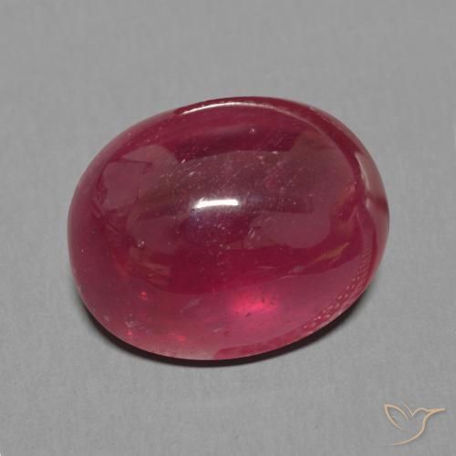 Rubis Rouge foncé naturelle ovale, 12.04 ct, Translucide