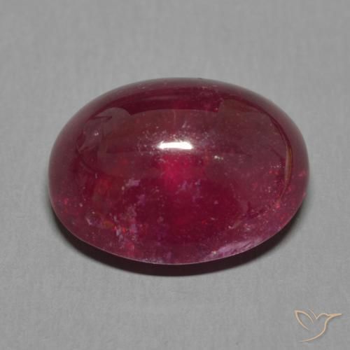 Rubis Rouge foncé naturelle ovale, 12.04 ct, Translucide