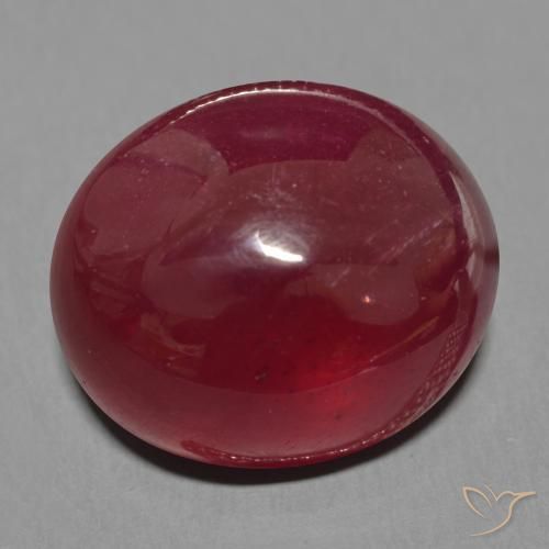 Rubis Vin rouge naturelle ovale, 16.77 ct, Translucide