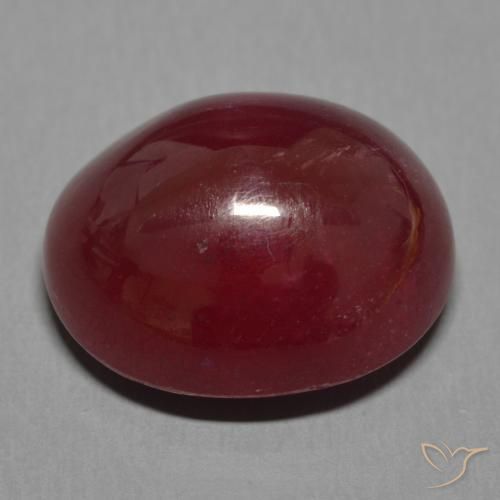 Rubis Vin rouge naturelle ovale, 16.77 ct, Translucide