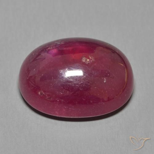 Rubis Rouge foncé naturelle ovale, 16.06 ct, Translucide