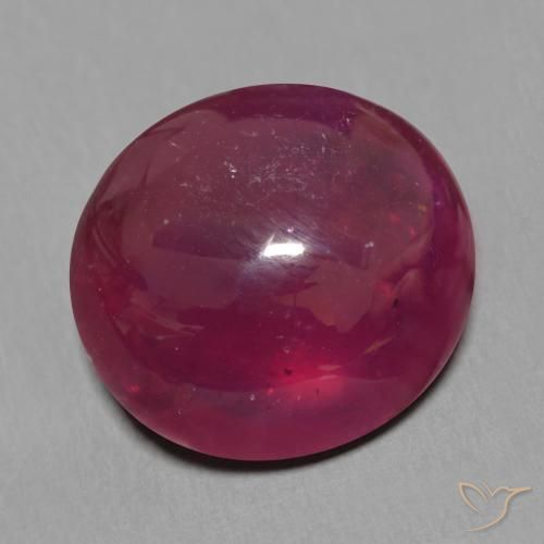 Rubis Vin rouge naturelle ovale, 15.49 ct, Translucide