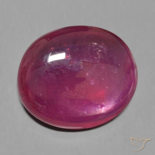 Rubis Vin rouge naturelle ovale, 15.86 ct, Translucide