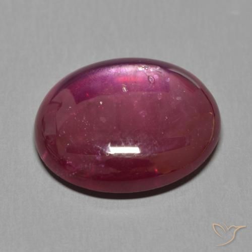 Rubis Vin rouge naturelle ovale, 15.86 ct, Translucide