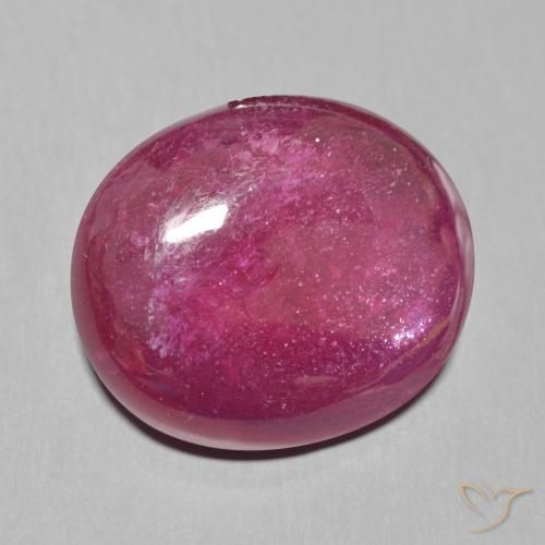 16.22ct Naturel Vin rouge profond Rubis, ovale, Translucide