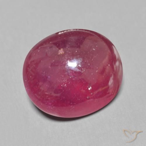 Rubis Rouge foncé naturelle ovale, 11.05 ct, Translucide