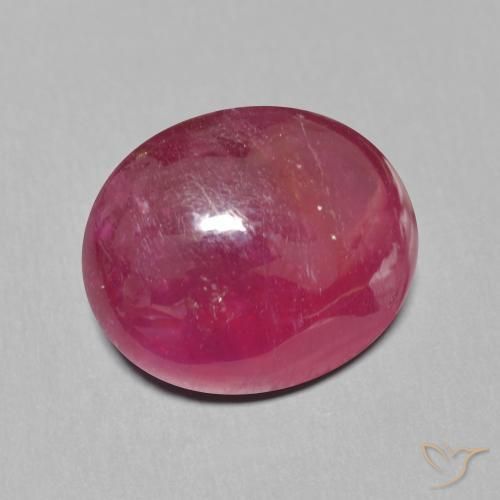 Rubis Rouge foncé naturelle ovale, 11.20 ct, Translucide