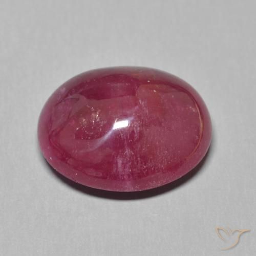 Rubis Rouge foncé naturelle ovale, 11.20 ct, Translucide