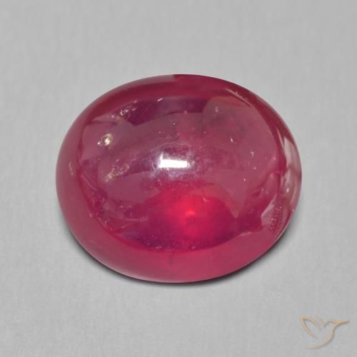 9.88ct Naturel Rouge foncé Rubis, ovale, Translucide
