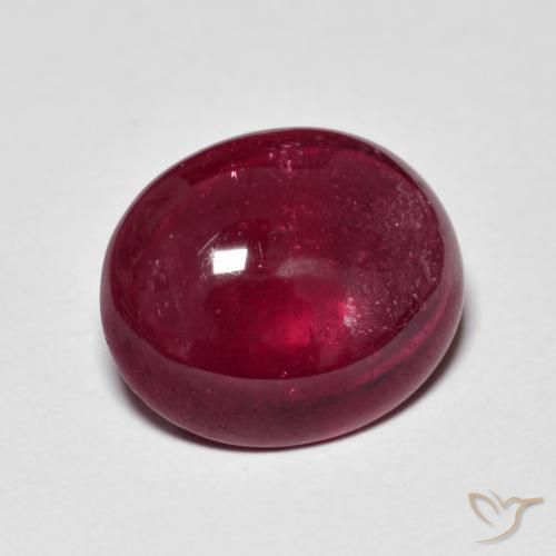 Rubis Vin rouge naturelle ovale, 7.91 ct, Translucide