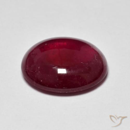 Rubis Vin rouge naturelle ovale, 7.91 ct, Translucide
