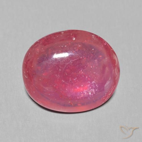 6.72ct Naturel Rouge foncé Rubis, ovale, Translucide