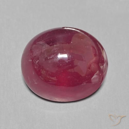 9.18ct Naturel Rouge foncé Rubis, ovale, Translucide