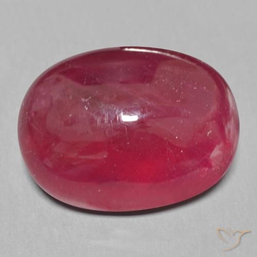 15.12ct Naturel Rouge foncé Rubis, ovale, Translucide