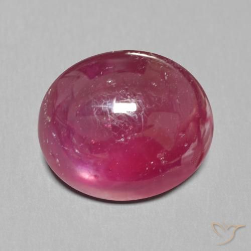 11.99ct Naturel Rouge foncé Rubis, ovale, Translucide